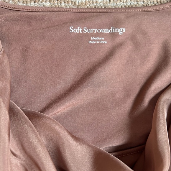 NWT Soft Surroundings Nikkita Top Chocolate Mint Size Medium - Picture 9 of 9